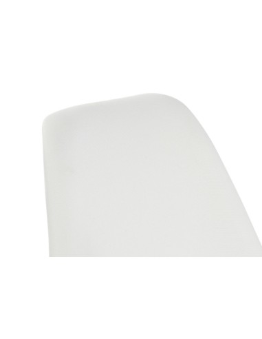 Silla poliéster blanca madera de haya