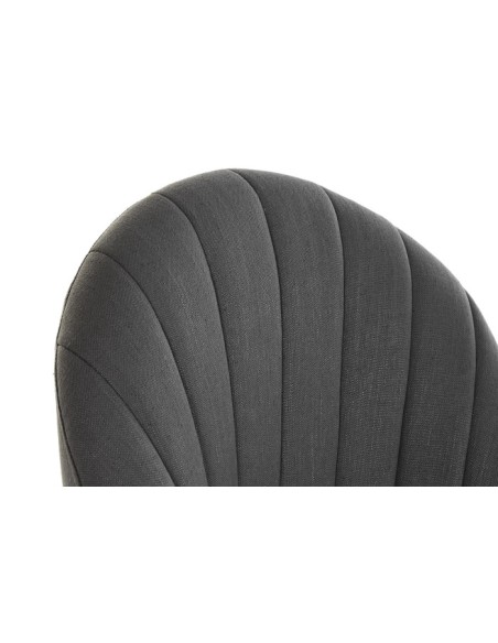 Sillón de poliéster gris oscuro madera de abeto