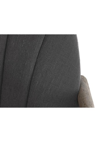 Sillón de poliéster gris oscuro madera de abeto