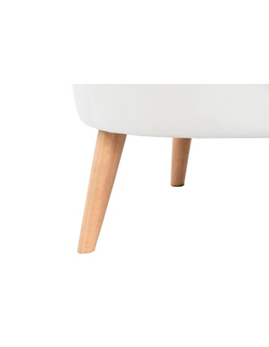 Sillón butaca terciopelo blanco