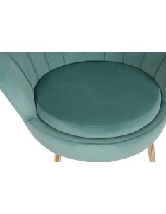 Sillón butaca de poliéster verde menta. 2