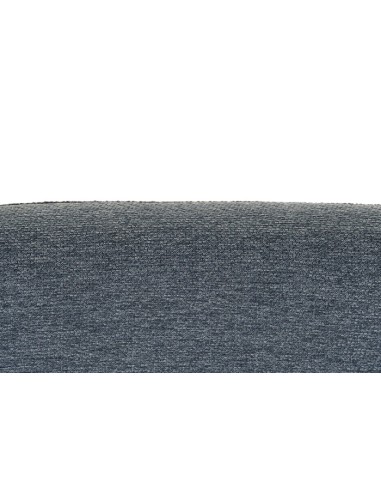 Sillón poliéster azul con patas metálicas