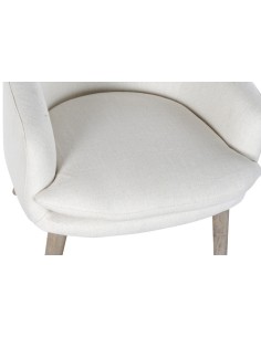Sillón de poliéster beige 2