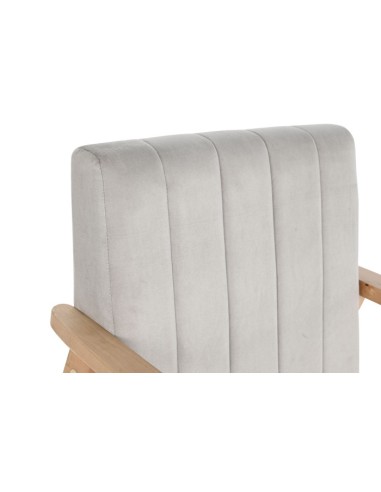 Sillón de pino color gris