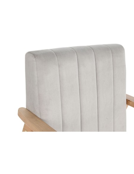 Sillón de pino color gris