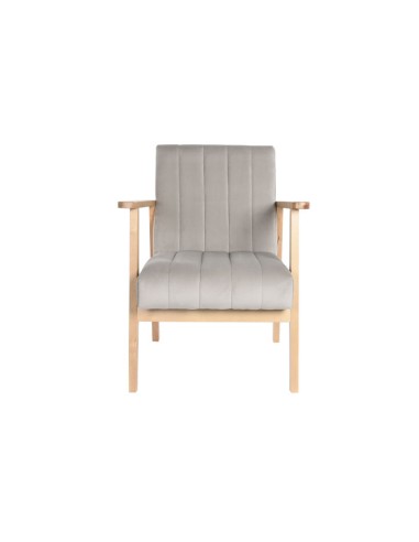 Sillón de pino color gris