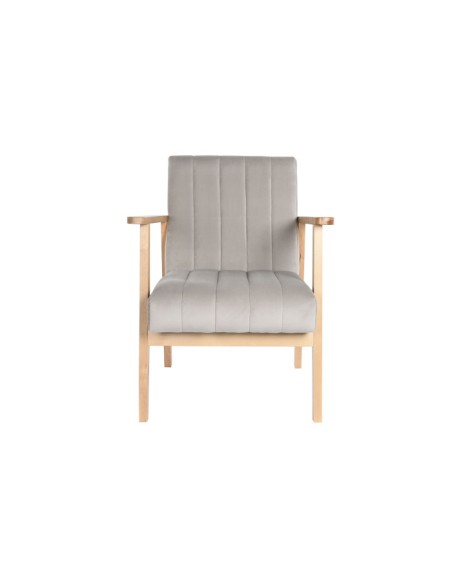 Sillón de pino color gris