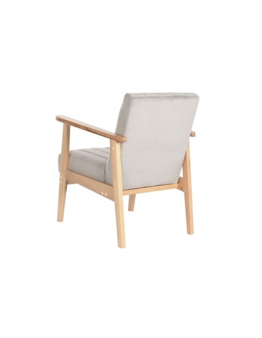 Sillón de pino color gris