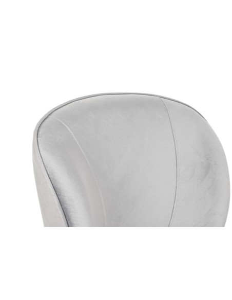 Sillón butaca de poliéster en terciopelo azul