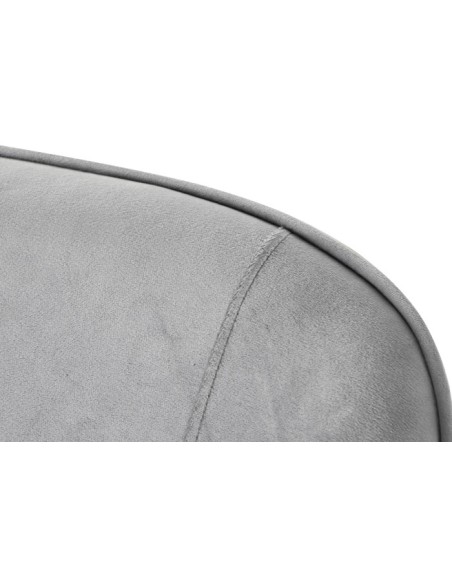 Sillón butaca de poliéster en terciopelo azul