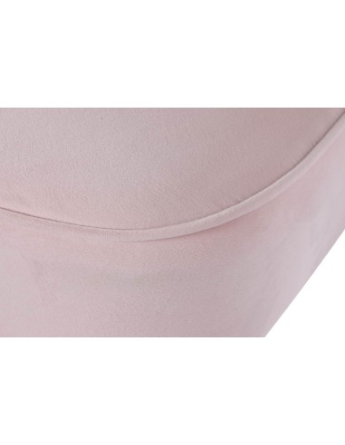 Sillón butaca en poliéster terciopelo rosa
