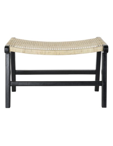 Descalzadora teca negro y ratán