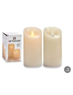 Vela llama Led Crema 15cm