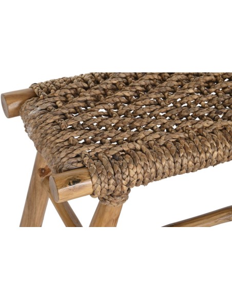 Descalzadora de teca y ratán