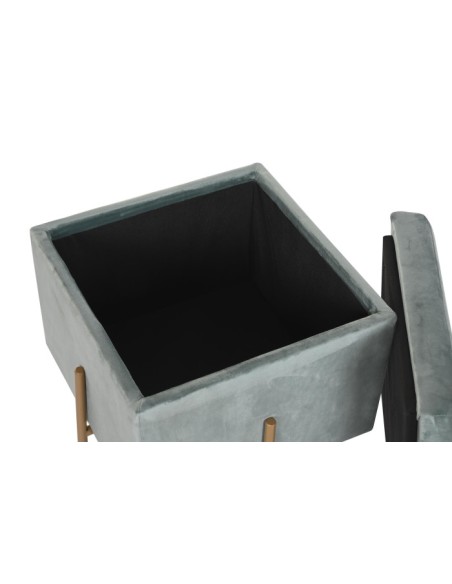 Reposapiés baúl poliéster verde