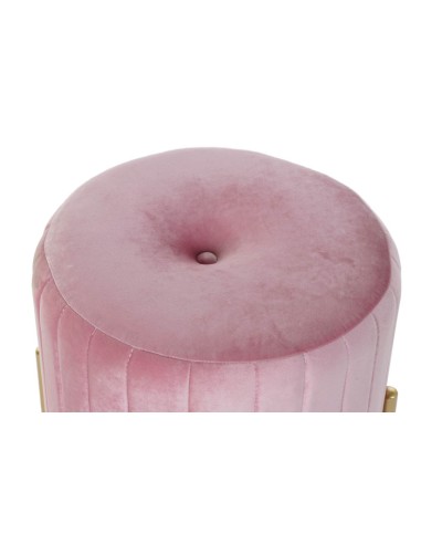 Reposapiés terciopelo rosa