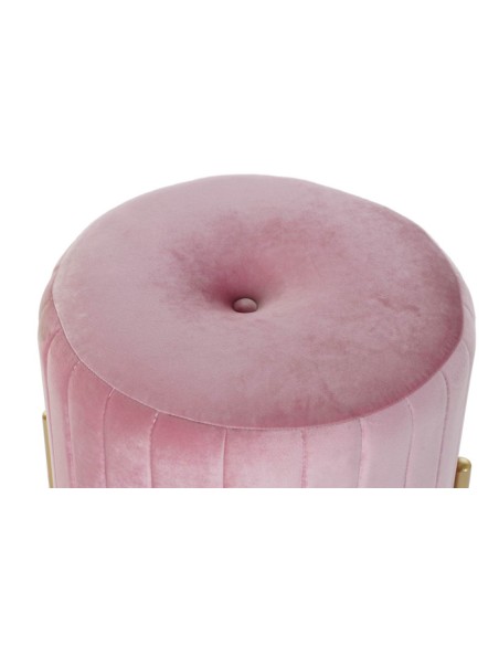 Reposapiés terciopelo rosa