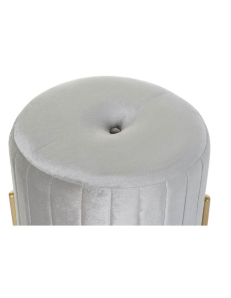 Reposapiés terciopelo gris