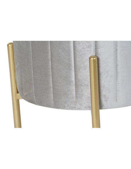 Reposapiés terciopelo gris