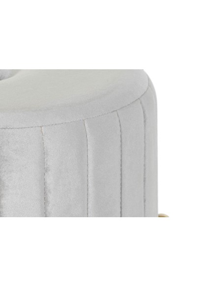 Reposapiés terciopelo gris