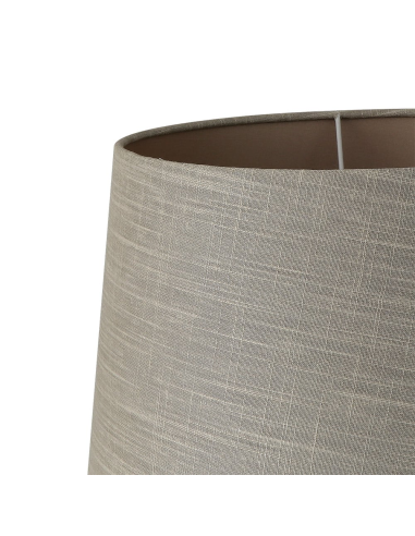 Lampara sobremesa níquel con USB