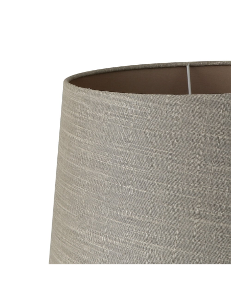 Lampara sobremesa níquel con USB