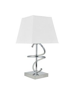 Lampara sobremesa plata