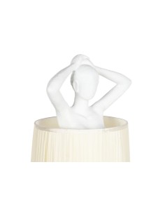 Lampara mujer de resina blanca 2