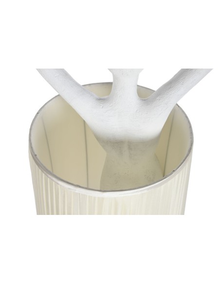 Lampara mujer de resina blanca