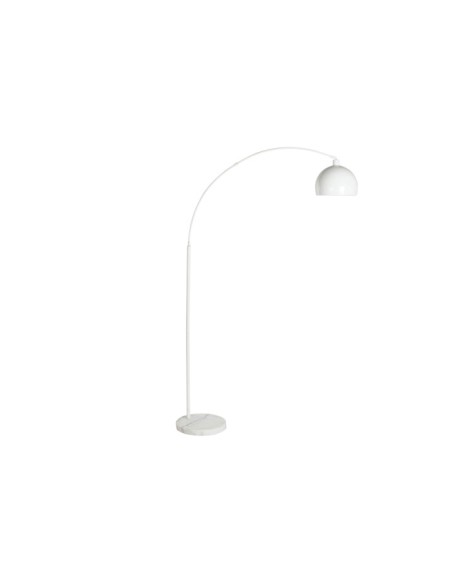 Lampara de pie metal blanca