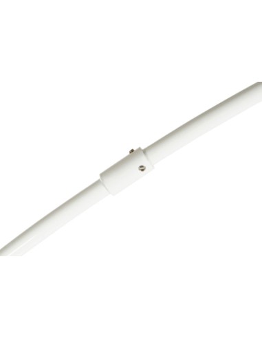 Lampara de pie metal blanca