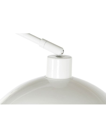 Lampara de pie metal blanca