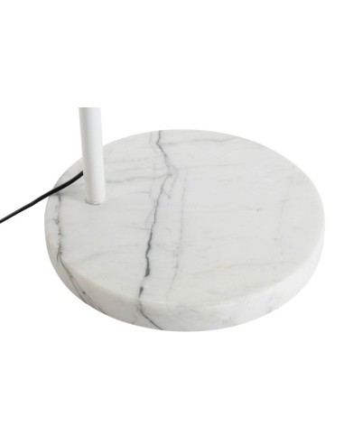 Lampara de pie metal blanca