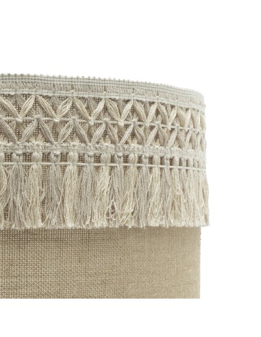 Lampara de pie de metal blanca