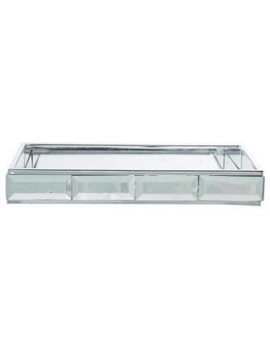 Bandeja metal con espejo