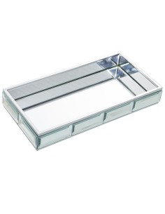 Bandeja metal con espejo