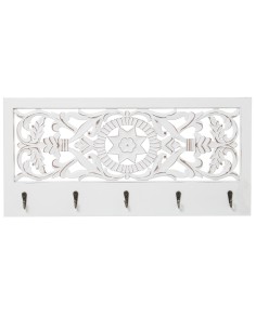 Perchero de pared blanco