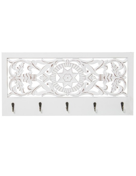 Perchero de pared blanco Perchero de pared blanco