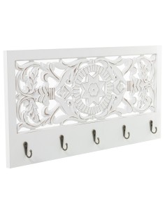Perchero de pared blanco 2