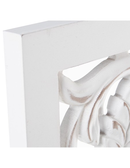 Perchero madera calada blanco