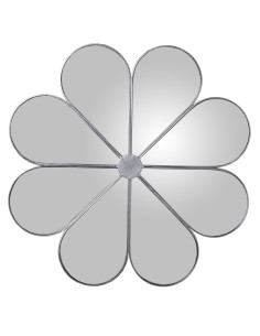 Mesa auxiliar metal plata/espejo 2
