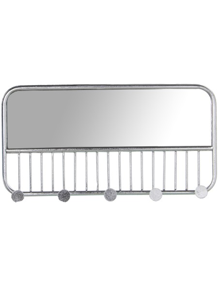 Perchero plata c/espejo