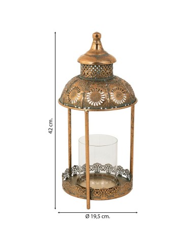 Farol Árabe de metal Oro
