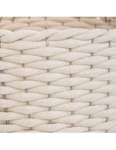 Macetero de algodón blanco G 2