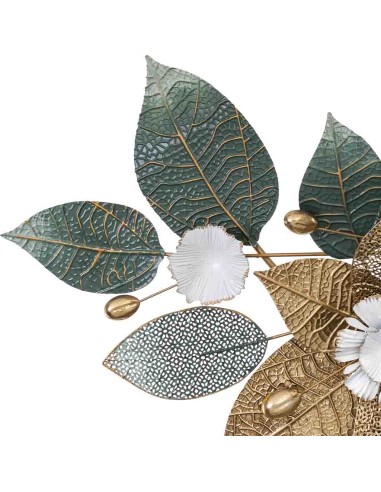 Mural de pared metálico Flores