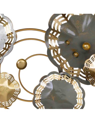 Mural de pared metálico Circulos