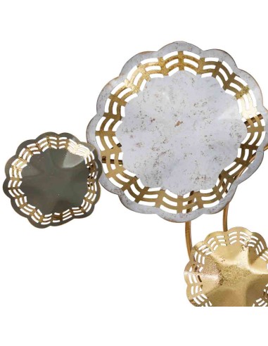 Mural de pared metálico Circulos