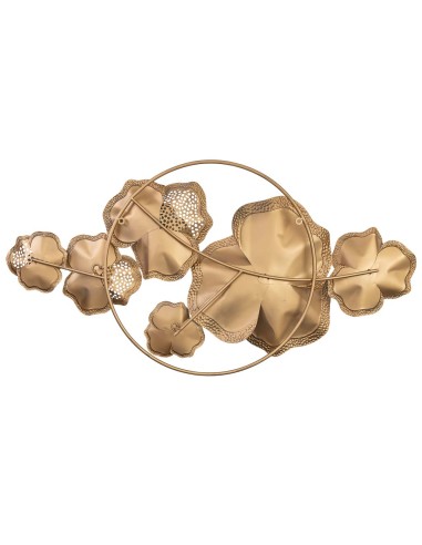 Decoración de pared flores metálicas