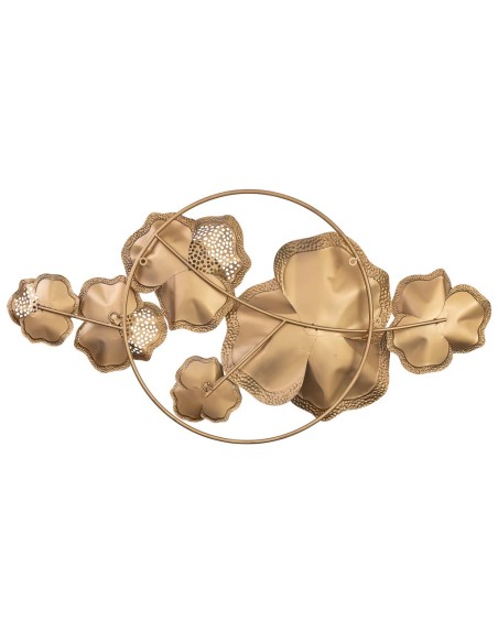 Decoración de pared flores metálicas