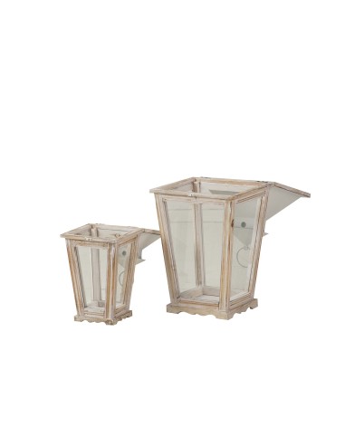 Faroles de Madera Beige